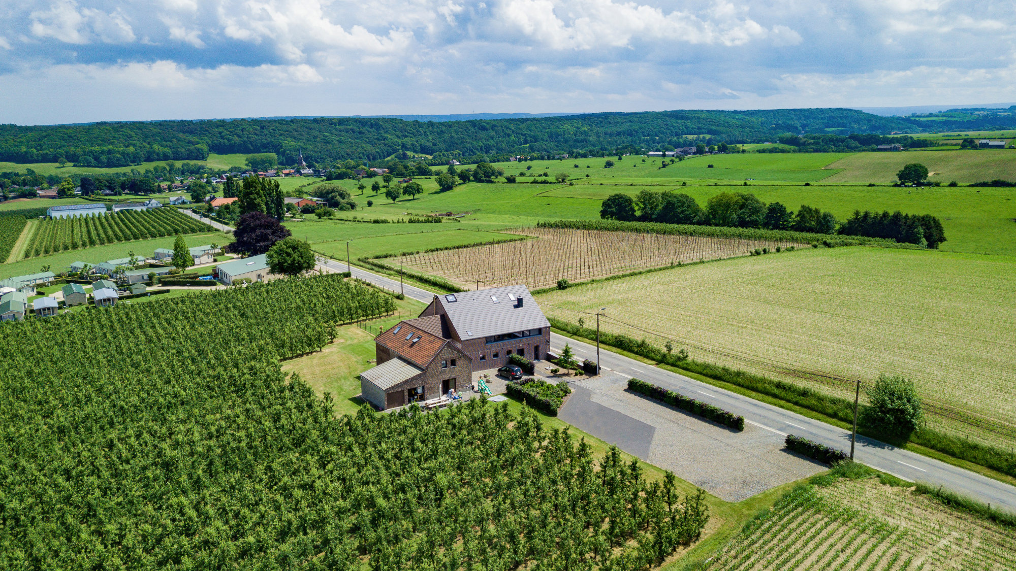 A beautiful aerial view of the Varnhof and the beautiful surroundings.