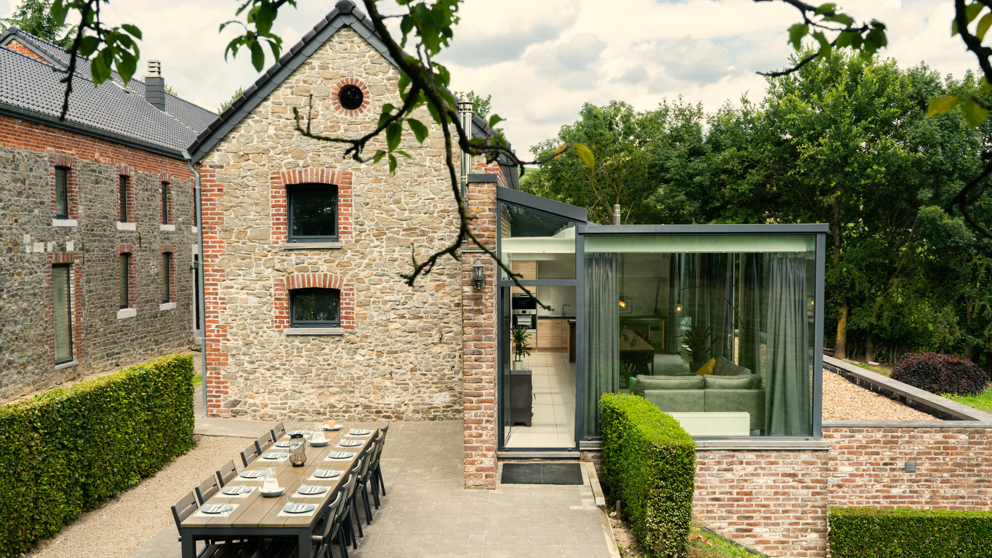 Schitterend vooraanzicht van de appartementen Carpe Diem