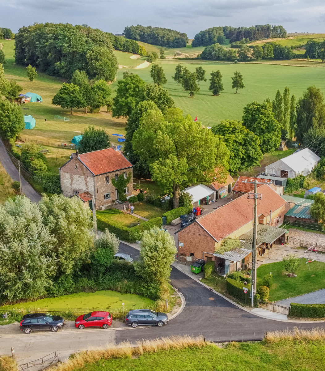 Campingplatz auf Hügeln