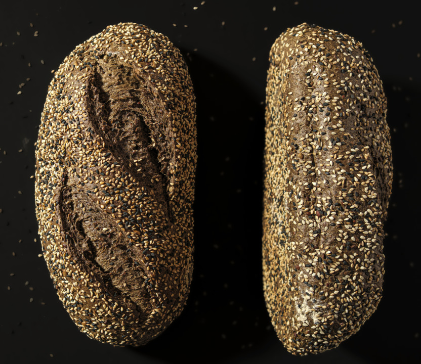 Whole wheat sesame bread