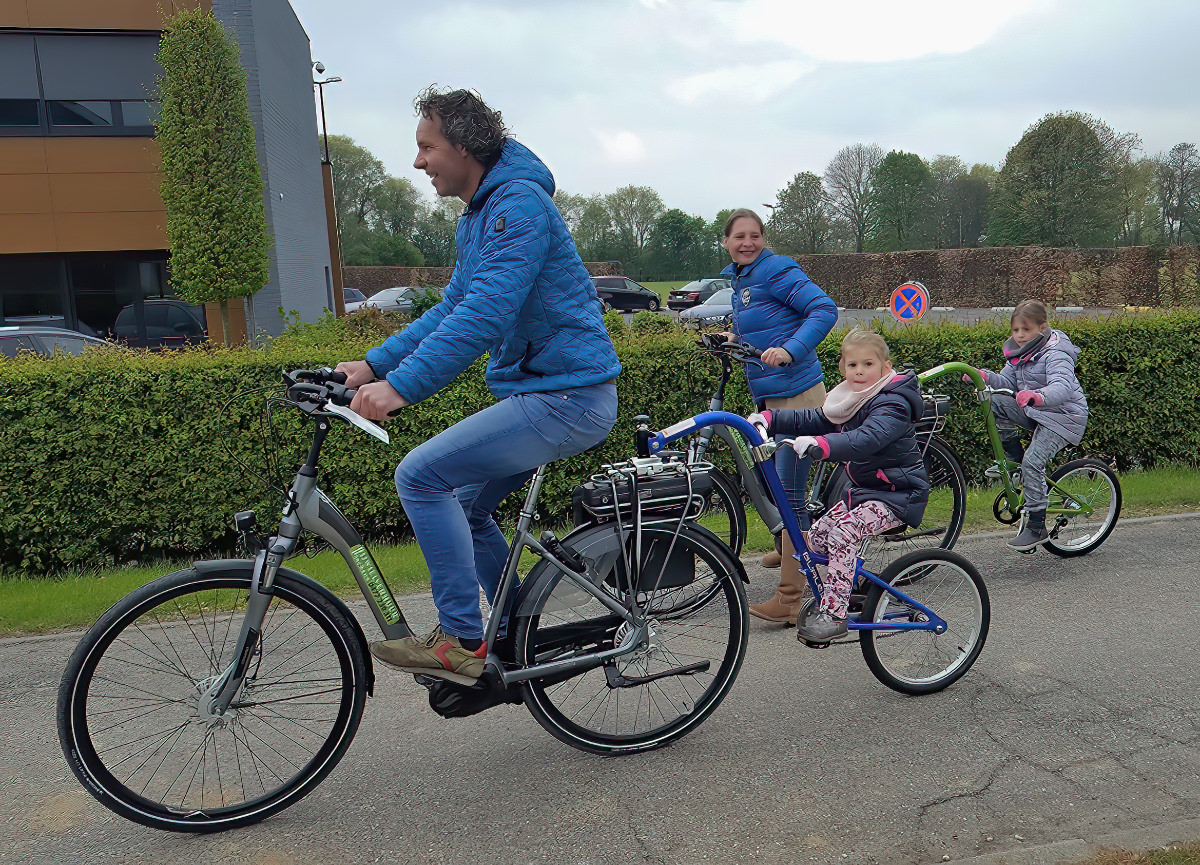 Fahrradverleih Pinckers Schild mit dem Namen Voerstreek Belgien