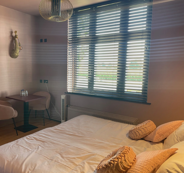 Bedroom with beautiful light