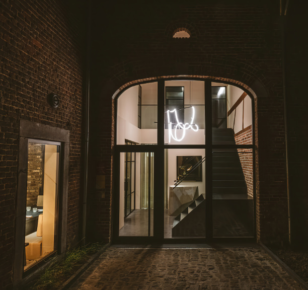 L'entrée du restaurant