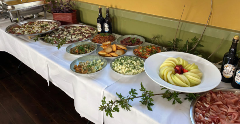 A beautiful buffet table at Modern