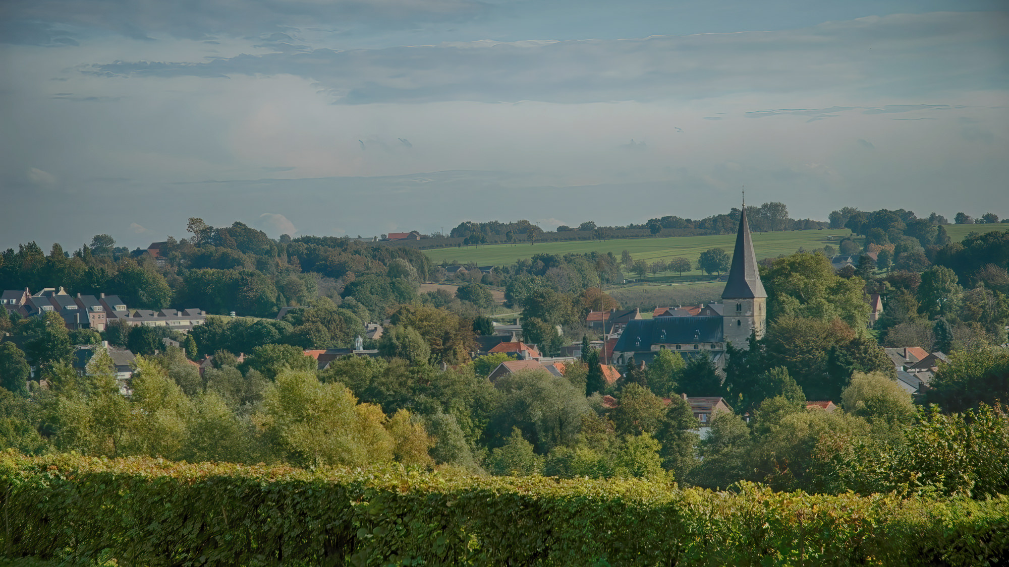 Schitterend panorama van uit de appartementen in Noorbeek