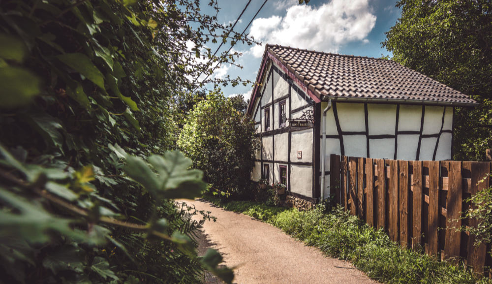 Ein Fachwerkhaus in der Voer Region