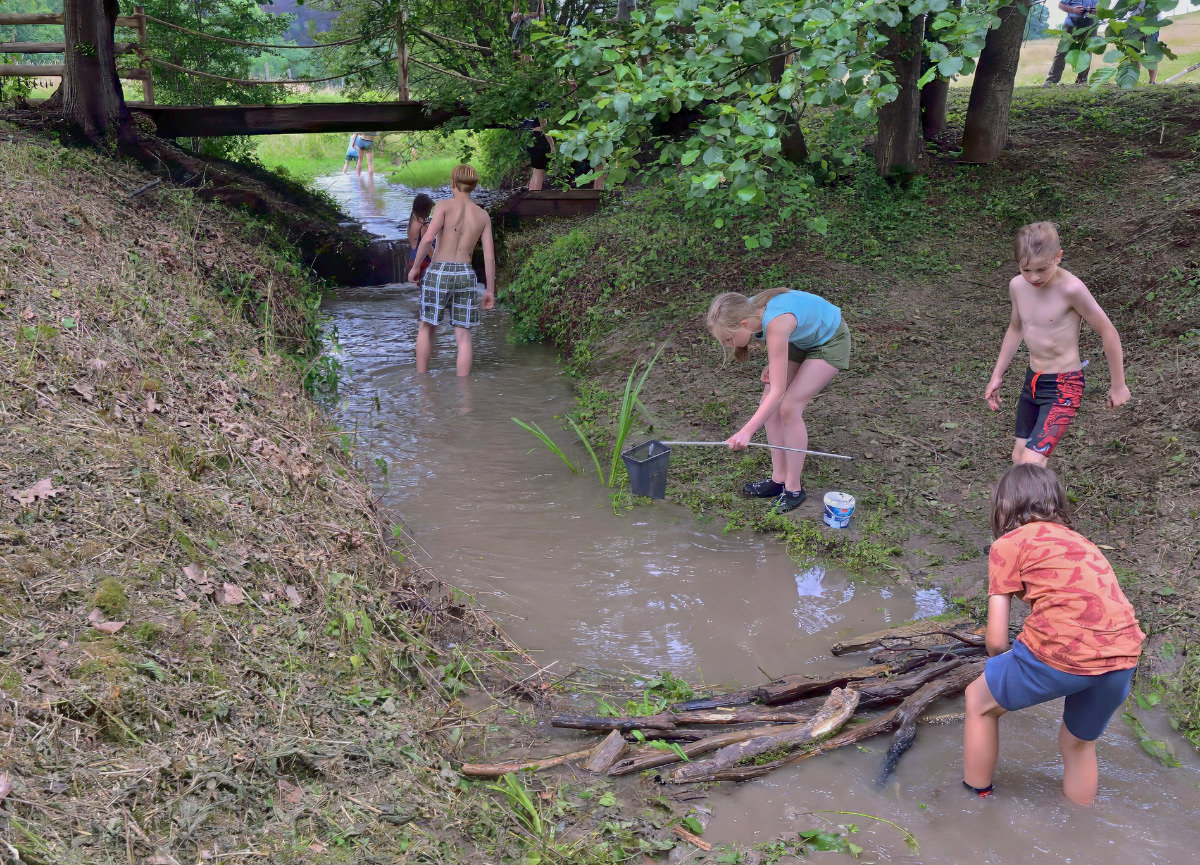 In Voeren, children can now romp in a play stream